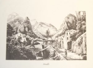 Stampa antica cartiera ad Amalfi