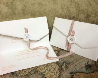 Matrimonio - Partecipazione di nozze in carta di Amalfi - AMALFI PAPER FOR WEDDING