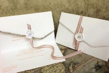 Matrimonio - Partecipazione di nozze in carta di Amalfi - AMALFI PAPER FOR WEDDING