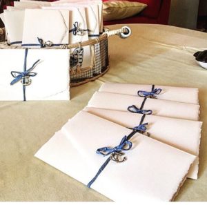 Matrimonio - Partecipazione di nozze in carta di Amalfi