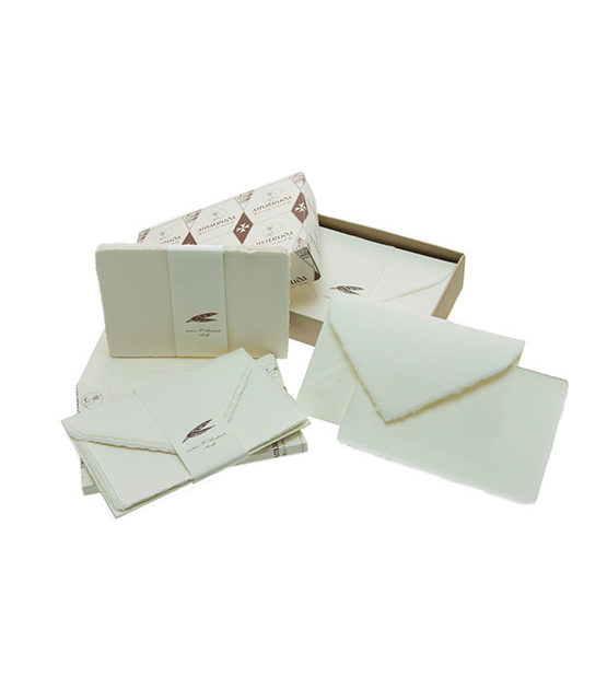 Single cards 11,5x17,5cm and envelopes - Amalfi paper