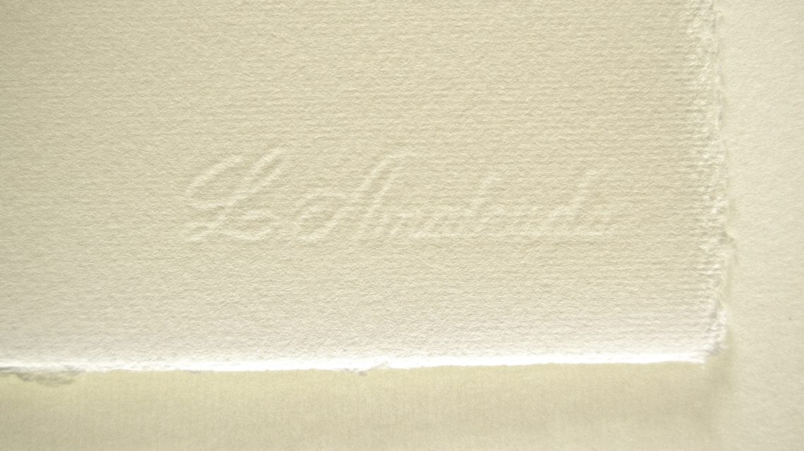 Filigrana sulla carta di Amalfi con scritto Amatruda