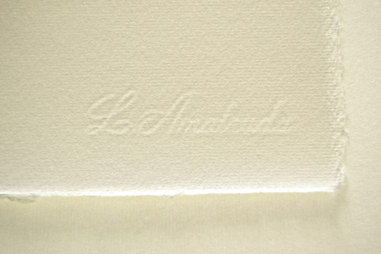 Filigrana sulla carta di Amalfi con scritto Amatruda Filigrana sulla carta di Amalfi con scritto Amatruda