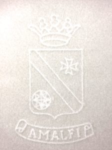 Logo della repubblica di Amalfi su carta di Amalfi