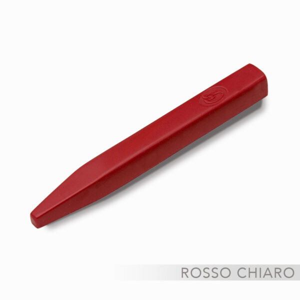 Ceralacca italiana di colore rosso chiaro profumata e fatta con 100% resine naturali