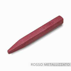 Ceralacca italiana di colore rosso metallizzato profumata e fatta con 100% resine naturali