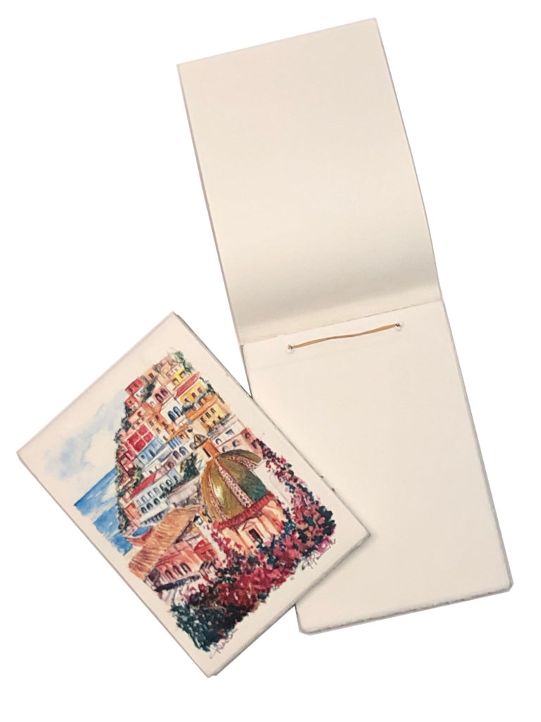Notebook o sketchbook POSITANO - Completamente in carta di Amalfi Notebook o sketchbook POSITANO - Completamente in carta di Amalfi