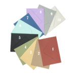 Colored envelopes 12x18cm for invitations