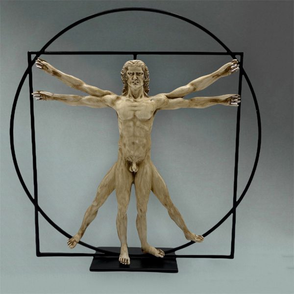 The Vitruvian man stone