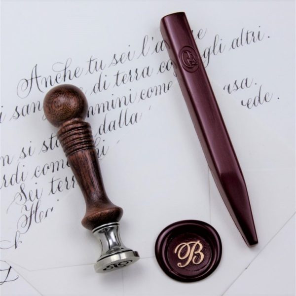 Sigillo in legno e ceralacca