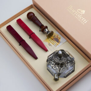 Set Rialto - Sigillo in legno - ceralacche e Spiritiera - Rialto Set - Wooden seal - sealing wax and spirit bottle - TASIG30