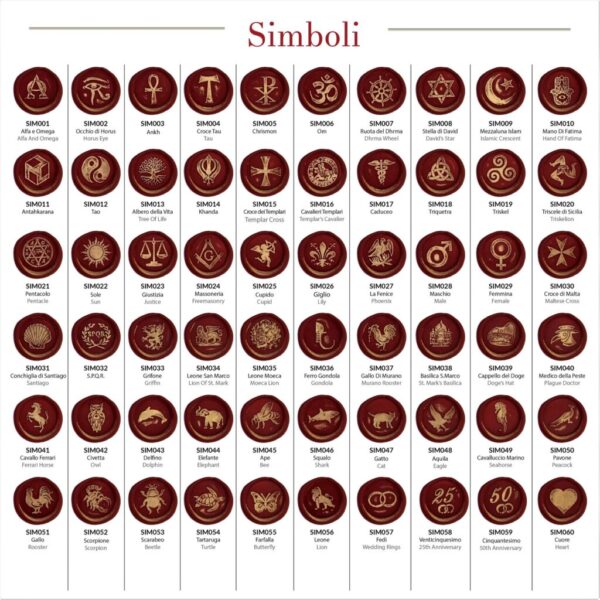 Esempi simboli su ceralacca - Examples symbols on sealing wax - TASIM Esempi simboli su ceralacca - Examples symbols on sealing wax - TASIM