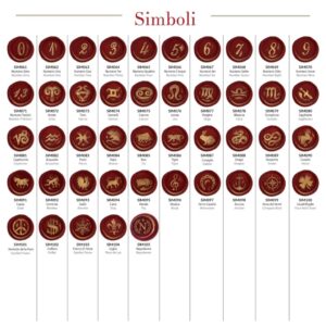 Esempi simboli su ceralacca - Examples symbols on sealing wax - TASIM