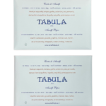 Album TABULA 11x17,5cm