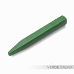 Ceralacca italiana di colore verde salvia profumata e fatta con 100% resine naturali