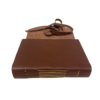 Stitching brown real leather journal with Amalfi paper