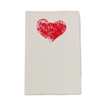 Title: Exclusive Hand-Painted Amalfi Paper Greeting Card with Handcrafted Heart: A Unique Message of Affection  Description: Express your feelings in an extraordinary way with our exclusive greeting card, where I have hand-painted a heart on Amalfi paper. Every detail of this creation is unique and crafted with passion on a double 12x18cm card made from exquisite Amalfi paper. The light reveals the "Amatruda" watermark on the paper, underscoring its authenticity.