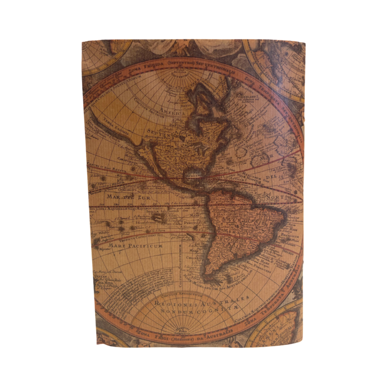 Retro Quaderno Mappa con Carta di Amalfi Retro Quaderno Mappa con Carta di Amalfi
