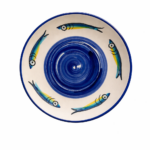 Piatto Alici fondo blu