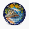 Piatto Panorama Amalfi blu