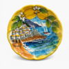 Piatto Panorama Amalfi giallo