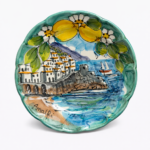 Piatto Panorama Amalfi verde