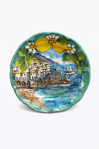 Piatto Panorama Amalfi verde