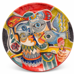 Maschera della Costiera Amalfitana – Piatto decorativo (pezzo unico)