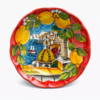 Piatto Panorama Positano rosso
